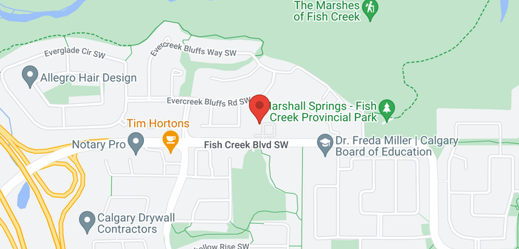 map of 1306 2518 Fish Creek Boulevard SW